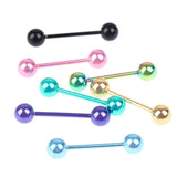 7 Pcs Stainless Steel Tongue Piercing Set