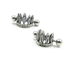Feather Zircon Nipple Rings 2pc