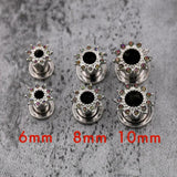 Pair Metal Ear Plugs/Tunnels Gauge Piercing Flesh Expander Body