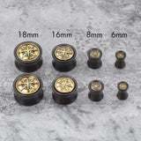 Pair Metal Ear Plugs/Tunnels Gauge Piercing Flesh Expander Body