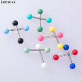 Leosoxs 10pcs Tongue Nail Sexy Breast Nail Barbell Ear Bone Nail