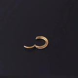 16G Stainless Steel Cz Cross Hoop Nose Rings Cartilage Earrings
