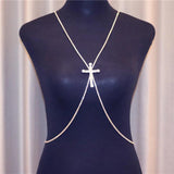 Rhinestone Chain Body Harness for Women Sexy bikini Crystal Body Chain