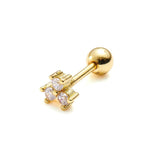 6 Pcs Stainless Steel Star Moon Cartilage Earrings for Women Ear Piercing