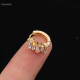 Leosoxs 2pcs Zircon Round Earrings