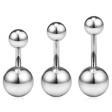 316L Surgical Steel Ball Belly Earring 3PCS