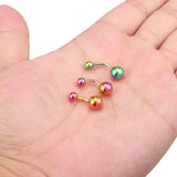 316L Surgical Steel Ball Belly Earring 3PCS