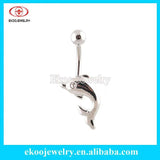 316L Dolphin Navel Piercing Belly Button Ring