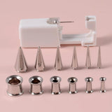 6 pc/set 2-in-1 Ear Taper Tunnel Gauge Kit Piercing Body Jewelry