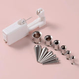 6 pc/set 2-in-1 Ear Taper Tunnel Gauge Kit Piercing Body Jewelry