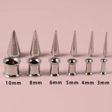6 pc/set 2-in-1 Ear Taper Tunnel Gauge Kit Piercing Body Jewelry