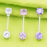 Colorful Zircon Nipple Rings Body Piercing Jewelry
