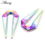 1PC Shell Earring Clip Stainless Steel Ear Piercing 12mm Ear Weight
