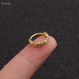 2pcs Zircon Round Ear Bone Ring Body Piercing Jewelry