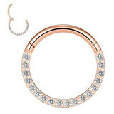 G23 Titanium High Zircon Stone Small Septum Piercing