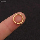 Leosoxs Zircon Ear Bone Ring Stainless Steel Piercing Jewelry