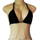 Sexy Rhinestone Women's Body Chain Bikini