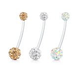 Pregnancy Maternity Belly Button Rings Navel Retainer Flexible Long Body Pierc