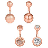 6mm 316L Surgical Steel Short Belly Earring Navel Button Rings 3-5PCS