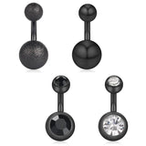 6mm 316L Surgical Steel Short Belly Earring Navel Button Rings 3-5PCS