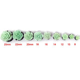 3D Rose Flower Acrylic Ear Plug Tunnel Gauges Body Piercing for Women