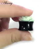 3D Rose Flower Acrylic Ear Plug Tunnel Gauges Body Piercing for Women