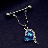 Heart Shape Nipple Rings Stainless Steel Body Piercing Jewelry