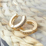 2pcs Stainless Steel Geometric Earrings Body Piercing Jewelry