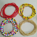 Boho Sexy Rice Bead Waist Chain Beach Woven Pearl Body Chain