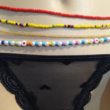 Boho Sexy Rice Bead Waist Chain Beach Woven Pearl Body Chain