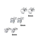 6 Pairs Men Earrings CZ Tragus Piercing Set