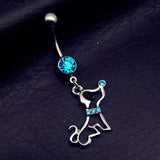 5pcs Animal Dangle Navel Belly Bar Rings Body Piercing Jewelry