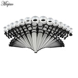 Acrylic Tapered Ear Extension Set - 50 Pcs