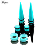 Acrylic Tapered Ear Extension Set - 50 Pcs