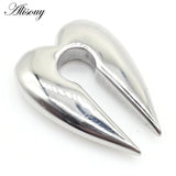 Stainless Steel Ear Weight Piercing Plugs Earrings Gauge Ear Dangler Tunnel