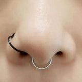 24 Pcs 20G Stainless Nose Hoop Cartilage Ear Septum Set in Colourful Silver