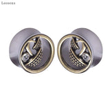 Ancient Bronze Mushroom Stainless Steel Earring Set