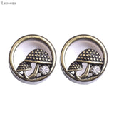 Ancient Bronze Mushroom Stainless Steel Earring Set