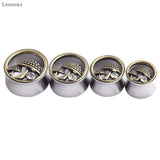 Ancient Bronze Mushroom Stainless Steel Earring Set