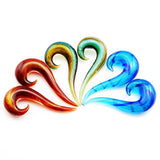 3Pair Glitter Spiral Taper Plugs Piercing Gauge Earring Expander