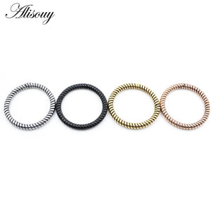 6mm Stainless Steel Ear Hangers Weights Hoop Spring Ear Tunnels Plugs
