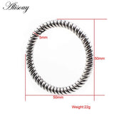 6mm Stainless Steel Ear Hangers Weights Hoop Spring Ear Tunnels Plugs