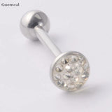 Stainless Steel Threaded Ball Tongue Piercing Jewelry
