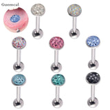 Stainless Steel Threaded Ball Tongue Piercing Jewelry