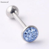 Stainless Steel Threaded Ball Tongue Piercing Jewelry