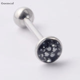 Stainless Steel Threaded Ball Tongue Piercing Jewelry