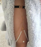 Boho Metal Beaded Chain Thigh Chain For Women