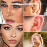 Heart Star Shape Stainless Steel Earrings Nose Lip Tragus Piercing
