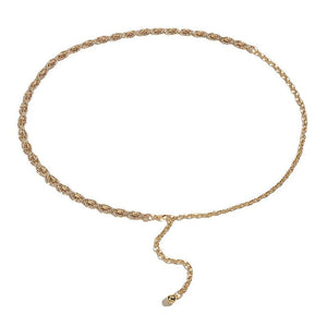 Rhinestone Waist Chain Metal Belt for Women