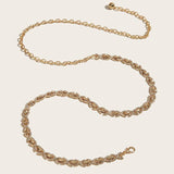 Rhinestone Waist Chain Metal Belt for Women